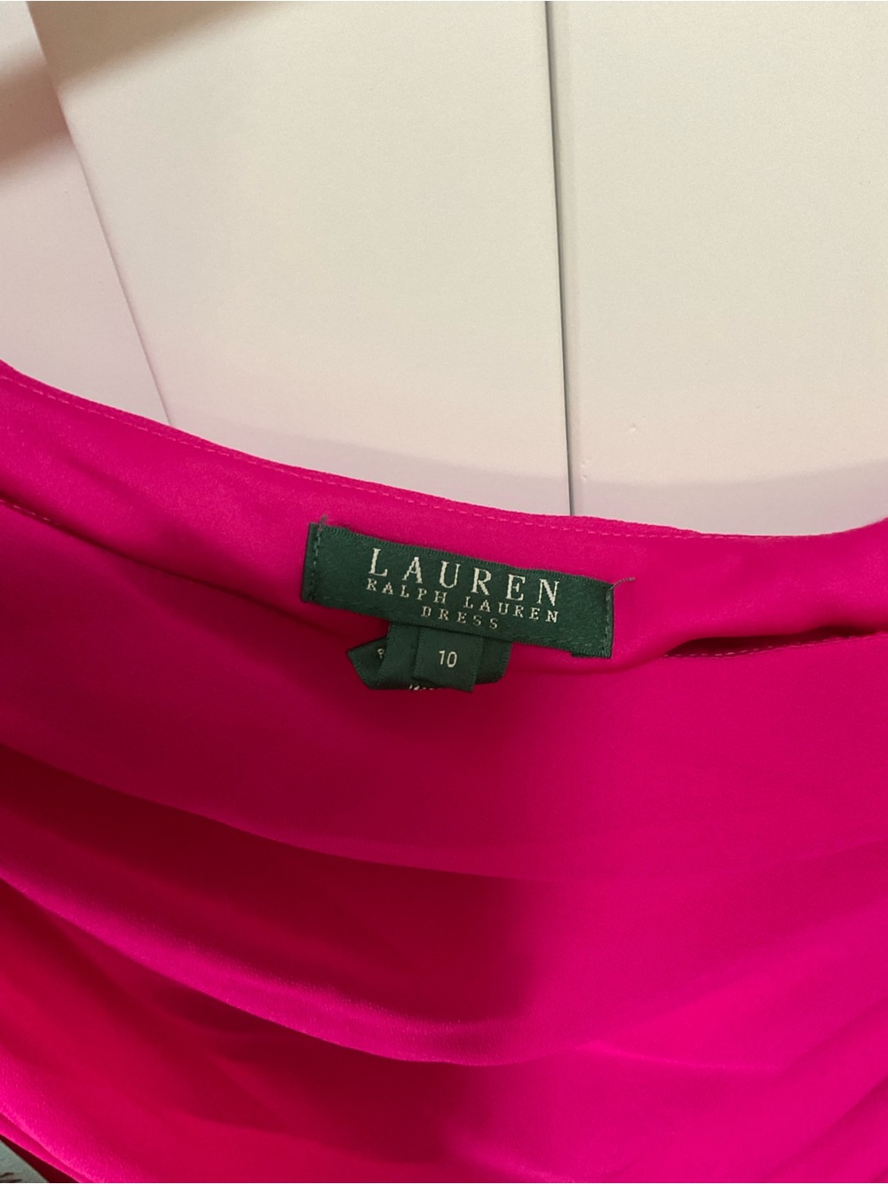 Ralph Lauren Fuchsia One-Shoulder Dress - Picture 3 of 8